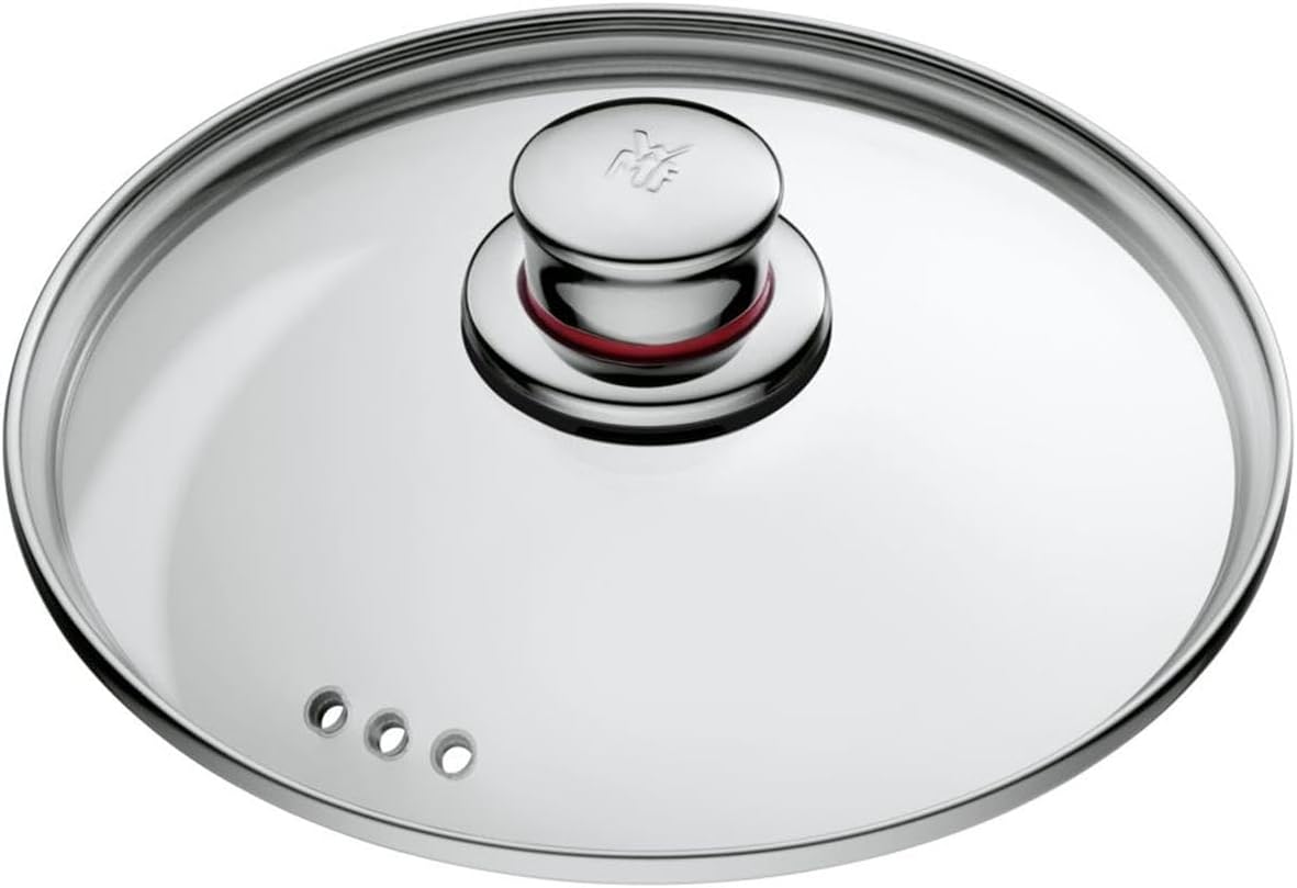 WMF Quality One Topfset 4-teilig, Induktion, Glasdeckel, Cromargan Edelstahl, unbeschichtet, Dampföffnung